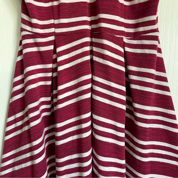 Women’s Copper Key High Neck Skater Dress - Red/White Stripe in Large - Picture 8 of 11